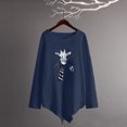 thumbnail image 4 of Camiseta de manga larga con cuello redondo y estampado informal a la moda de verano para mujer Fridja  fjkfkj1568, 4 of 4