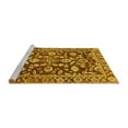 thumbnail image 2 of Ahgly Company Machine Washable Indoor Square Oriental Yellow Traditional Area Rugs, 8' Square, 2 of 4
