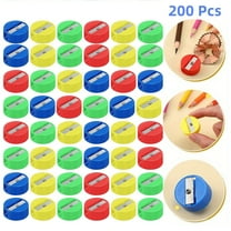 Chenfeng 200 Pcs Multicolor Pencil Sharpeners, Mini Round Manual Sharpeners for Classroom