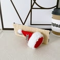 thumbnail image 6 of Plush Case for Samsung Galaxy Z Fold 4, Cute 3D Christmas Hat Case Soft Faux Lambswool Cover Fashion Shockproof Cover Cartoon Case Girl Furry Phone Cover for Samsung Galaxy Z Fold 4, Red, 6 of 6