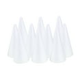 thumbnail image 2 of segolike White Cone Shape Foam DIY Craft Material Holiday Party Accessory Children Table 73mm 10Pcs, 2 of 9
