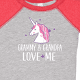 thumbnail image 4 of Inktastic Grammy and Grandpa Love Me Girl Unicorn Girls Baby Bodysuit, 4 of 5