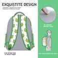 thumbnail image 5 of Forest Pattern Waterproof Backpack for Teens - Durable Lightweight Bookbag with Cartoon Frog Design, Breathable Mesh & Spinal Support, 5 of 5