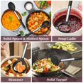 thumbnail image 4 of TeamFar Kitchen Utensils Set of 8, Silicone Utensils Kitchen Tools Set with Stainless Steel Handle,, 4 of 7