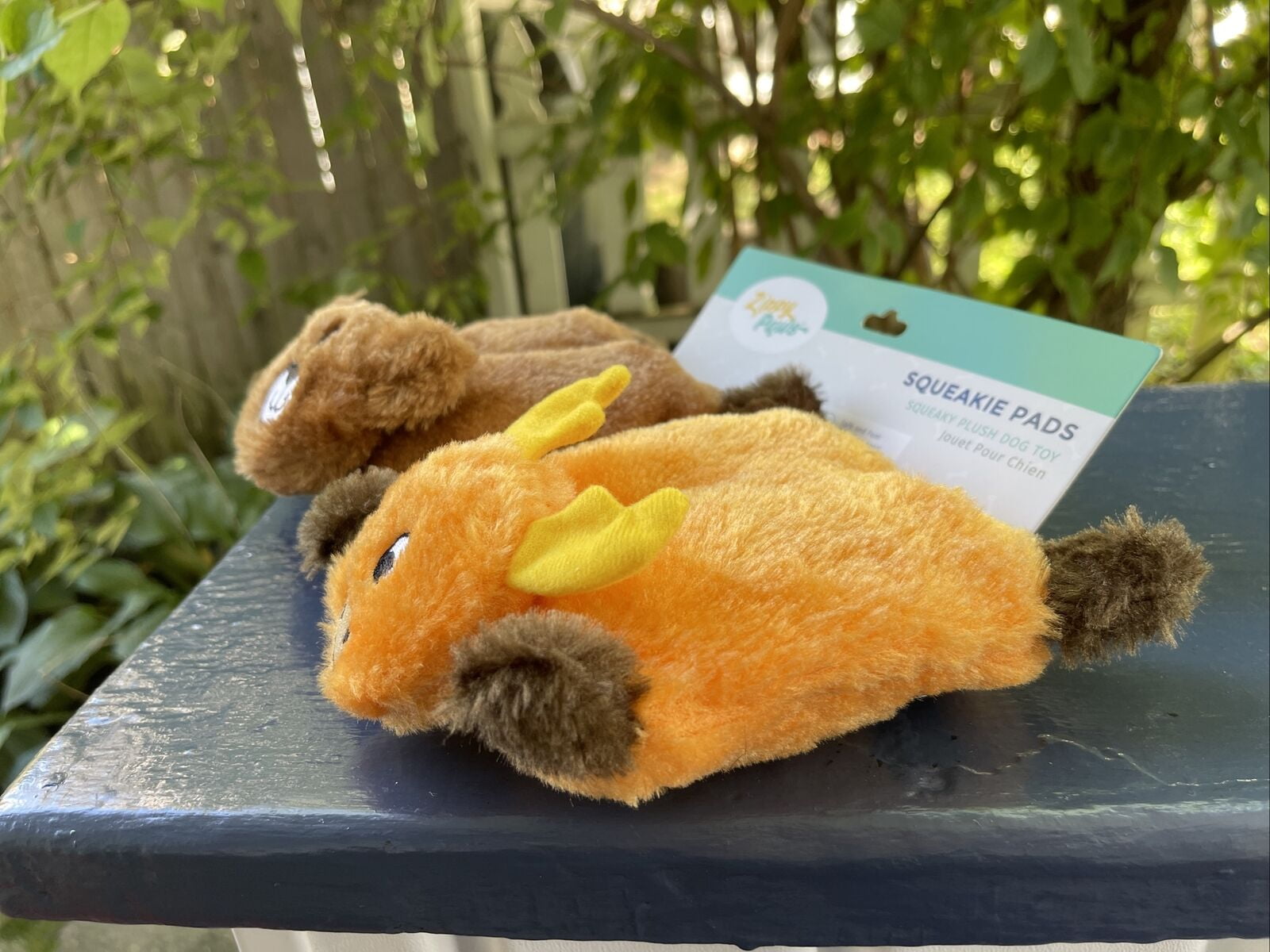 ZippyPaws - Bear & Moose Squeakie Pads 2 Pack - Dog Toy