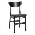 thumbnail image 6 of SAFAVIEH Lucca Retro Farmhouse Dining Chair, Black/Cushion, Set of 2, 6 of 13