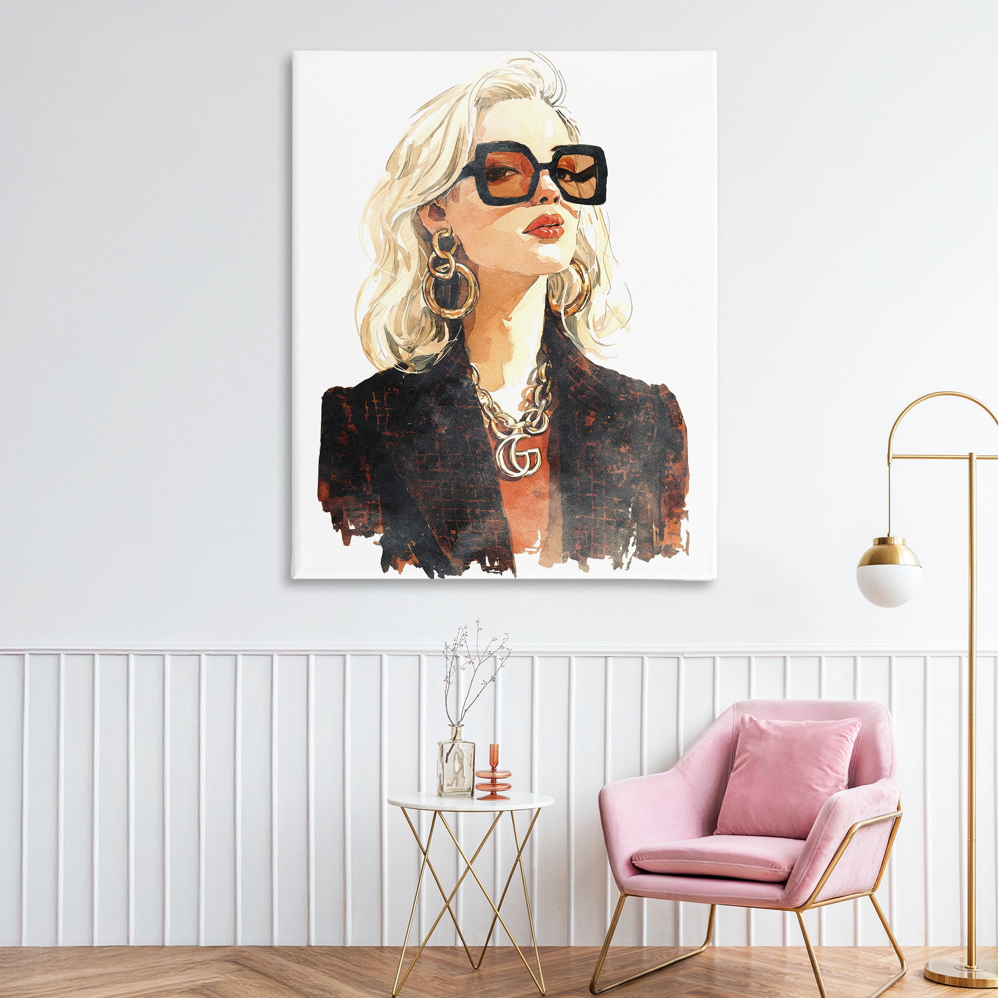 Stupell Industries Luxurious Gilded Gaze Canvas Wall Art, design by Svetlana Aleynikova