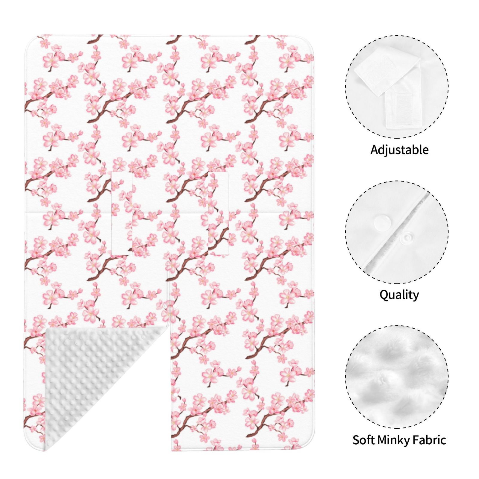 Car Seat Cover Baby - Watercolor floral pink berry blossom Breathable Infant Car Seat Cover for Baby Carseat, Lightweight Comfort Baby Essentials Must Haves Newborn Stuff for Girl Boy