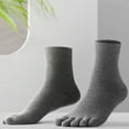 thumbnail image 3 of ievspot 1 Pair Toe Socks Fall Winter Moisture-Wicking Breathable Arch Support Men Women Athletic Running Cotton Five Fingers Sock, 3 of 8