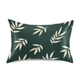 thumbnail image 7 of Yayeee Pillowcase Standard Size Set of 2 Satin Wrinkle Resistant Pillow Case, Beige Leaves, 7 of 7