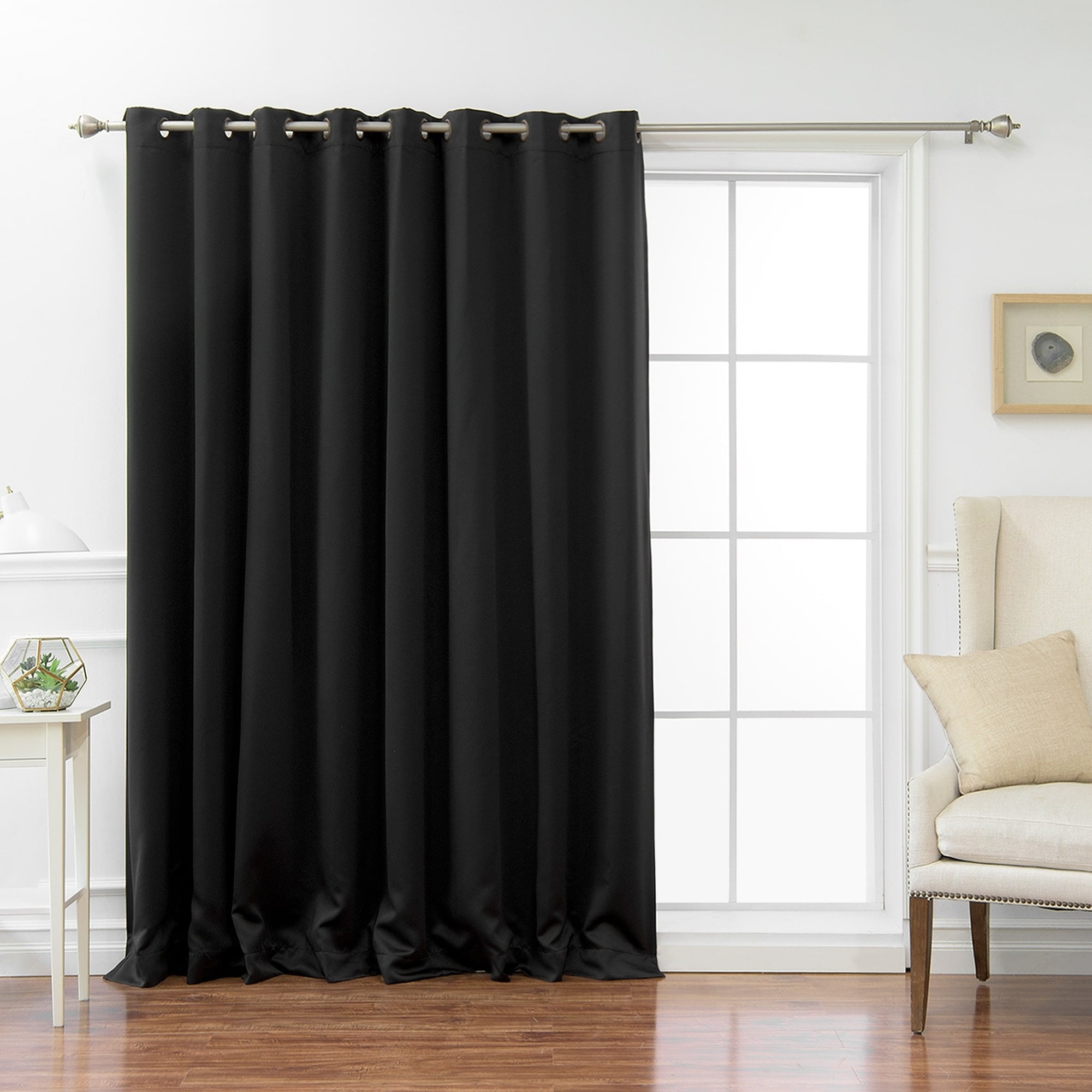 Aurora Home Wide Fire Retardant 96 Inch Blackout Curtain Panel