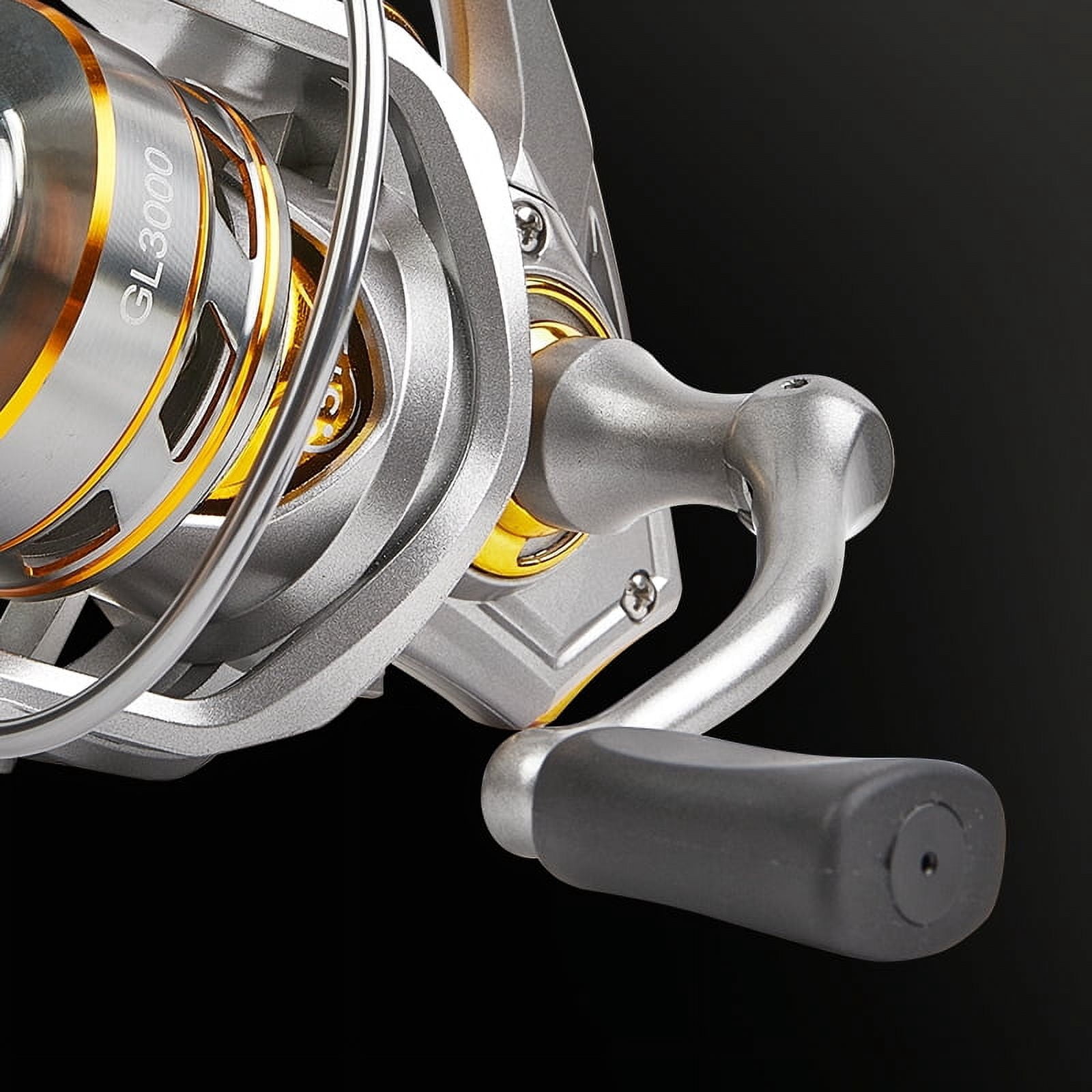 BILLINGS Spinning Reel,5+1 BB Ultra Smooth Powerful Spinning Fishing Reel With Aluminum Spool,17.6LBs Max Drag,5.2:1 Gear Ratio
