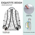 thumbnail image 3 of Fireman and Bucket White Pattern Backpack for School, Cute School Bag with Adjustable Shoulder Straps and Padded Back, 15.3"x11"x7.1", 3 of 3