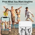 thumbnail image 3 of Mini Pocket Printer, Portable Photo Printer with 13 Rolls Printing Paper, Wireless Bluetooth Thermal Printer for IOS Android, Text Label Receipt Notes Picture Printer, 3 of 8