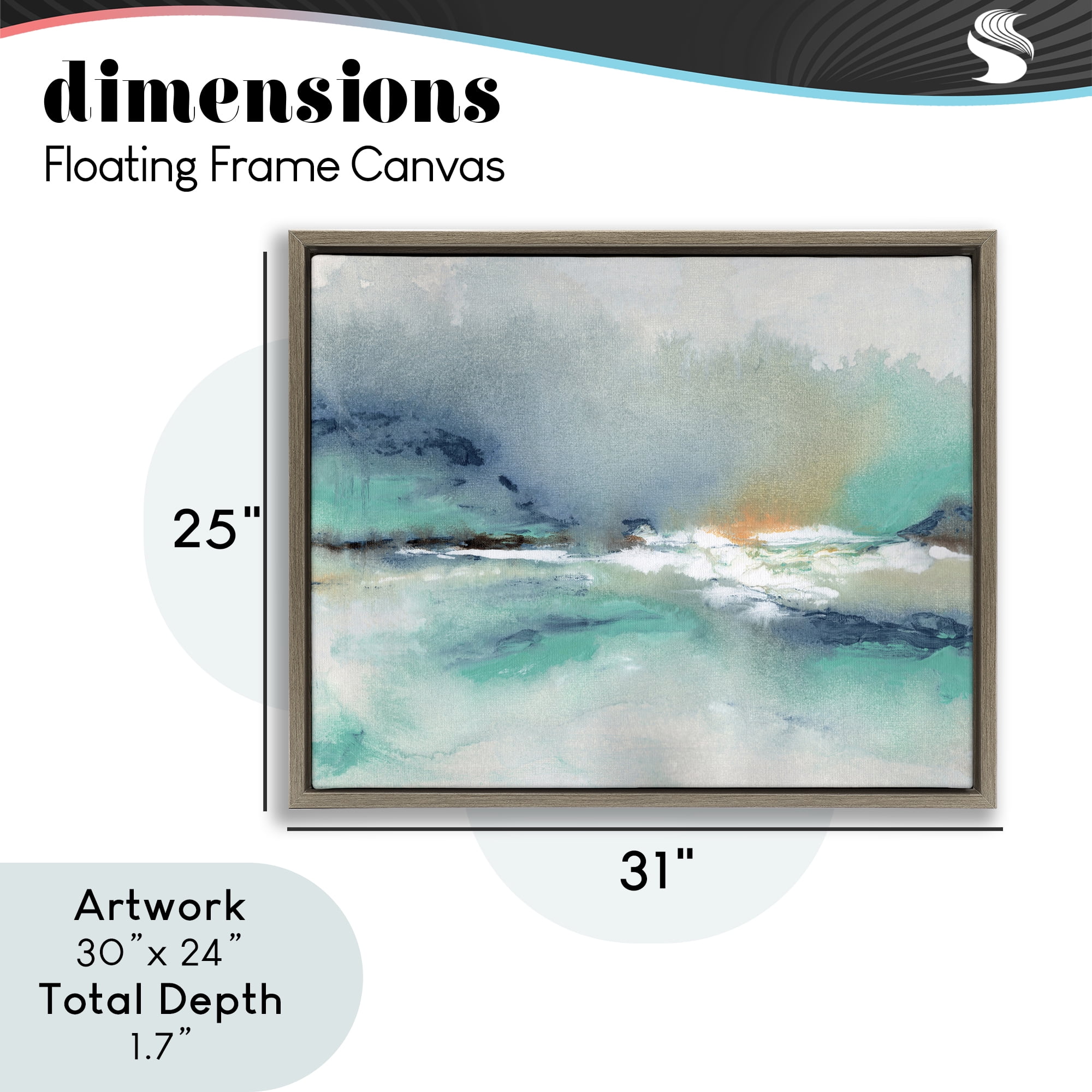 Stupell Industries Sun Bleached Crossing Brown Framed Floater Canvas Wall Art, design by NLS Design