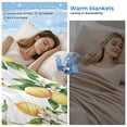thumbnail image 2 of Yellow Lemon Cooling Blanket, Lightweight Breathable Summer Throw Blanket with Double Sided Cold Effect,Spring Summer Flower Green Leaf Plant Picnic Beach Blankets Bed Sheet for Hot Sleepers 40"x60", 2 of 8