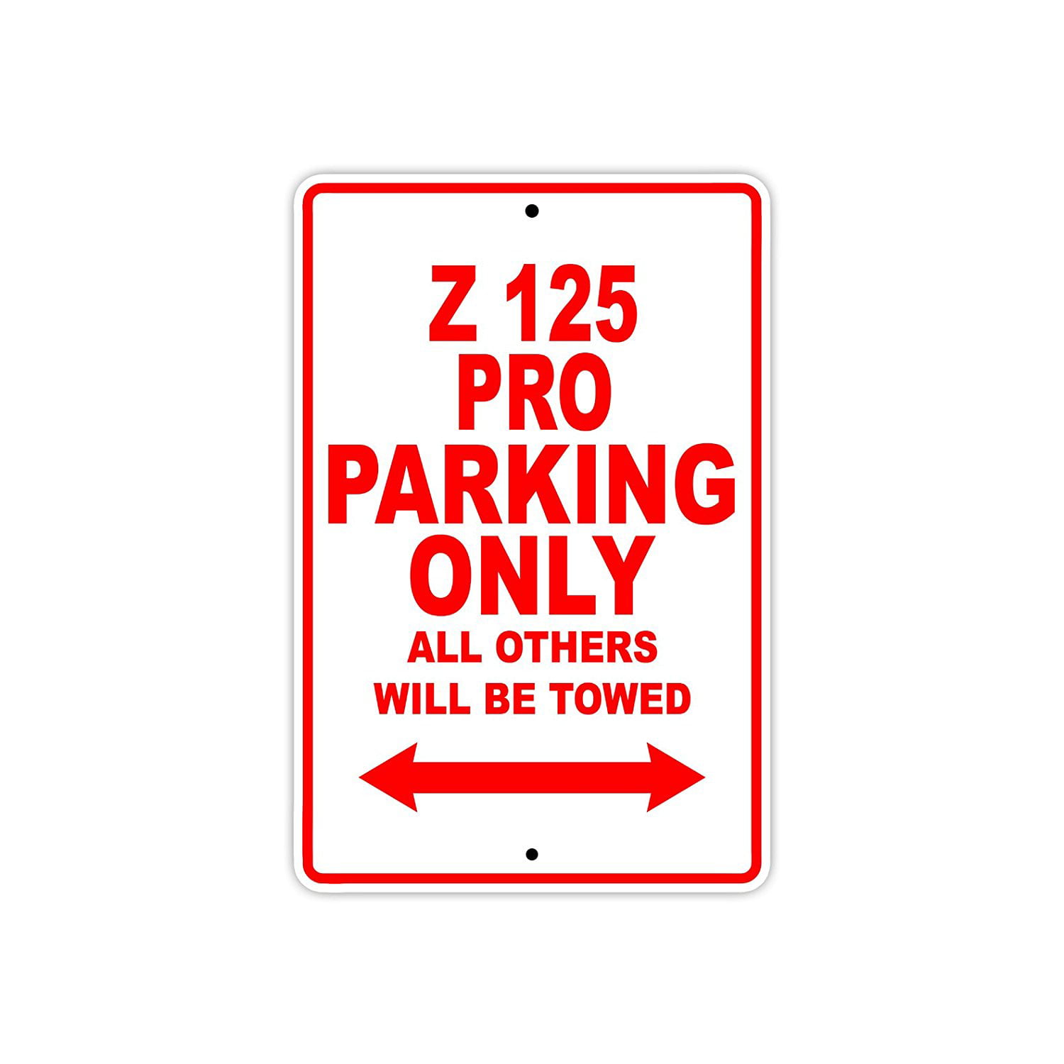 Motorcycle and Compact Car Parking Only 8/"x12/" Aluminum Sign Made in USA Red
