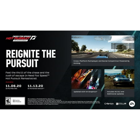 Need for Speed Hot Pursuit Remastered, Electronic Arts, Xbox One