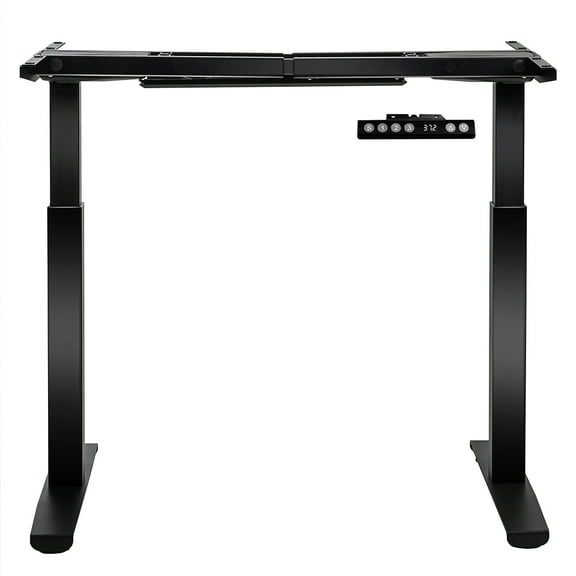 Patiojoy Electric Standing Desk Frame Adjustable Motorized Sit Stand Desk Base Black