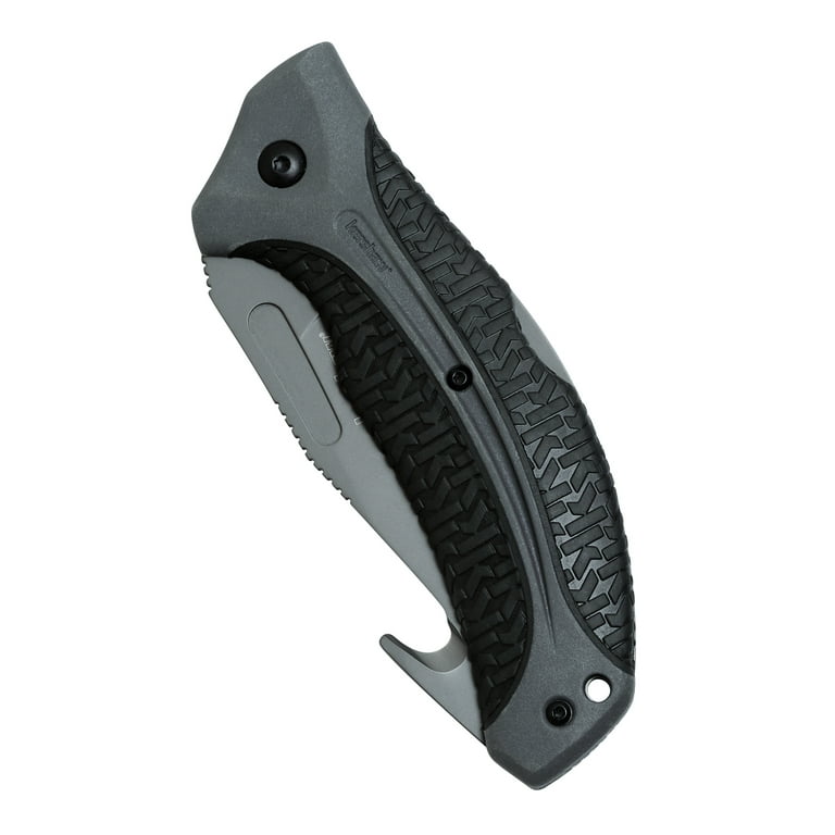 Kershaw LoneRock Folding Gut Hook Knife, 3.5” Stainless Steel Blade 
