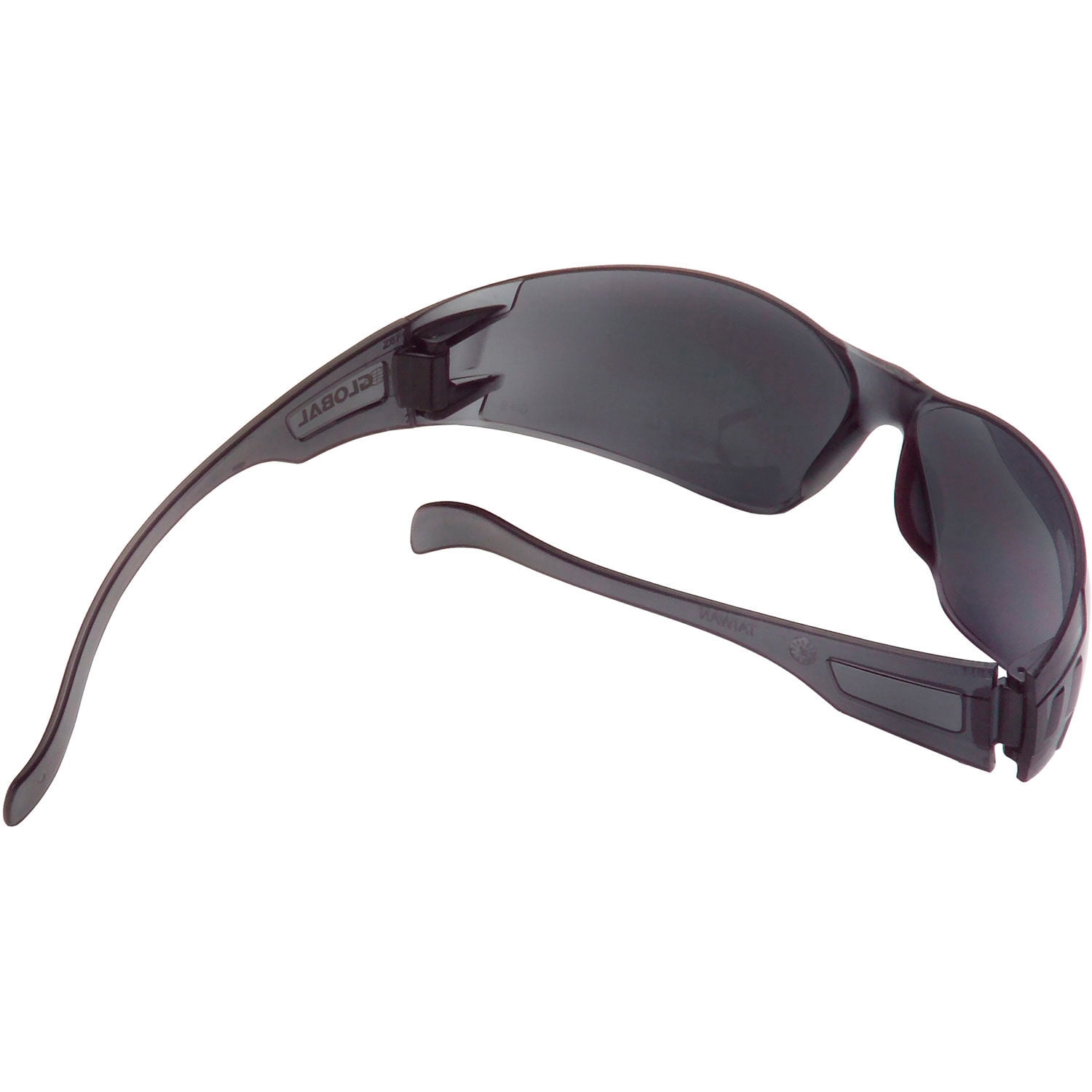 Frameless Safety Glasses, Anti-Fog, Smoke Lens, Lot of 12