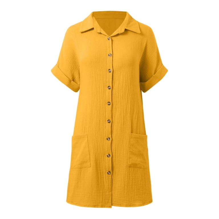 knee length cotton shirt dress Womens Plaid Cotton Knee Length Shirt Dress Ruffle Trendy Long Sleeve Bohemian Prom Tiered Sundress Button Up, Black, S at Amazon Women's Clothing store