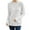 White, variant on Knit Pullover Sweater Casual Loose Fit Ribbed Long Sleeve Top Soft Comfortable Round Neck Basic Tunic Blouse For Fall Winter
