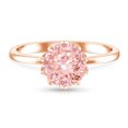 thumbnail image 5 of Rosec Jewels 2 Carat Lab Grown Pink Diamond Engagement Ring (IGI Certified) - VS1 Grade, 14K Rose Gold, US 13.00, 5 of 9