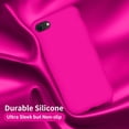 thumbnail image 4 of Designed for iPhone SE Case 2022/2020, Designed for iPhone 7 8 Case, Silicone Ultra Slim Shockproof Phone Case with [Soft Microfiber Lining], 4.7 inch, Hot Pink, 4 of 14