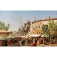 thumbnail image 3 of Harald Jerichau 24x17 Black Modern Framed Museum Art Print Titled - Market Road in Constantinople with Hagia Sophia (Approx. 1875), 3 of 5
