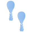 thumbnail image 1 of Oleegame 2PC Stainless Steel Cutlery Set Cute And Creative Rabbit Can Be Vertical Non Stick Rice Spoon Rice Shovel Straw Plastic Rice Spoon Blue, 1 of 9