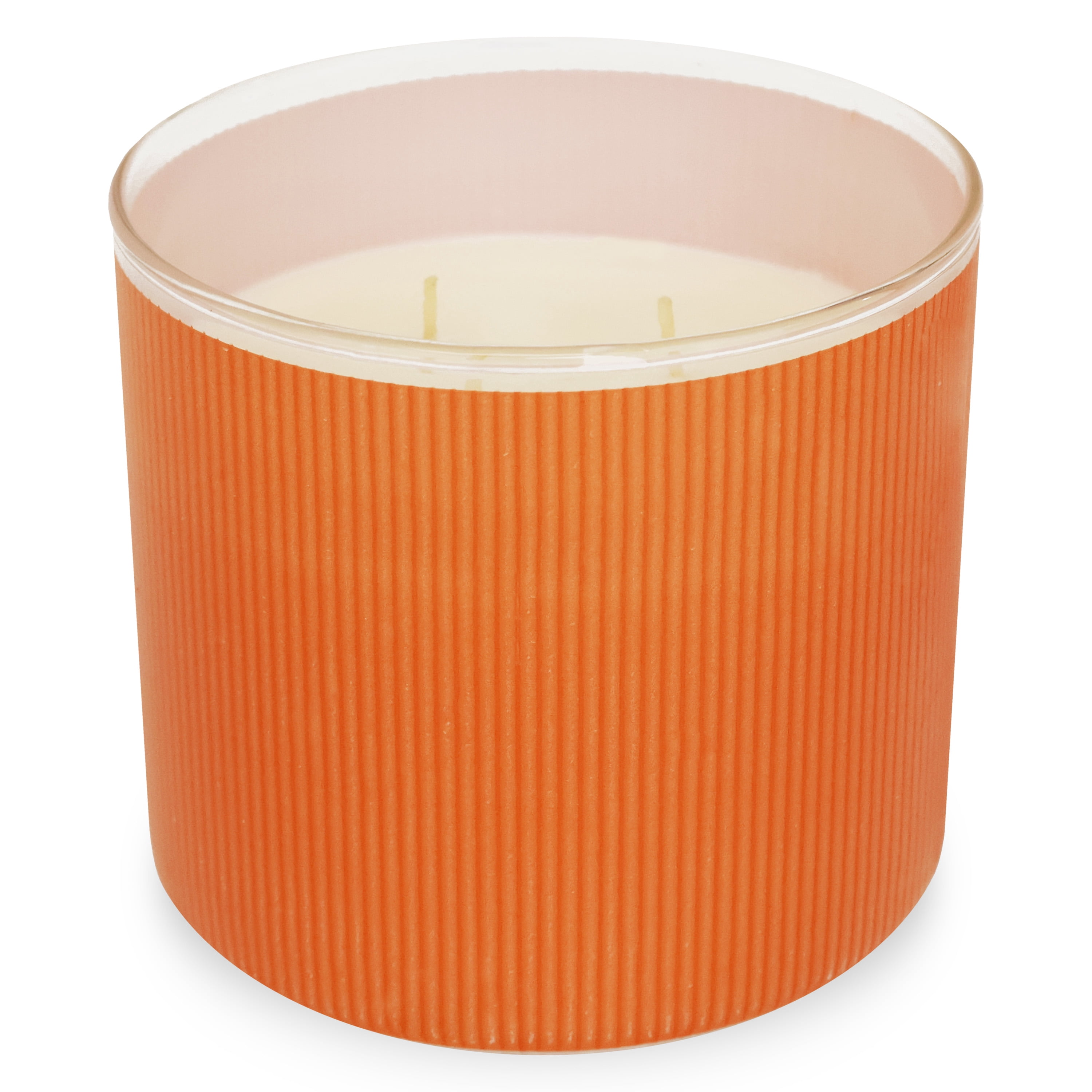 Mainstays Textured 3-Wick Candle, Southern Peach Pie Fragrance, 14oz