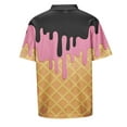 thumbnail image 6 of TAIAOJING Boy Girl Versatile T-Shirts Ice Cream Printed Short Sleeve Turndown Collar Stylish Tshirts Zipper Up Top For Toddler To Teenager Relaxed Fit Lightweight Daily Wear, 6 of 7
