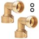 thumbnail image 1 of Jukonn Codo De Manguera De 90 Grados Codo De Manguera De Jardín Para Mangueras De Agua De Rv Manguera De Latón Macizo De 3/4" Conecte Grifos Residenciales Al Aire Libre Mangueras Y Accesorios De Agua, 1 of 1