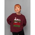 thumbnail image 3 of My Ugly Christmas Sweater Design Sweatshirt Women , Female Small, 3 of 4