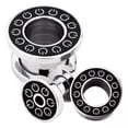 thumbnail image 1 of Recurring Design Pattern Flesh Tunnel Plug, 1 of 1