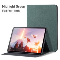 Dteck Case for iPad Pro 11 Inch 2nd/3rd Generation 2021/2020/2018, Premium PU Leather Folio Stand Cover Smart Auto Wake/Sleep and Multiple Viewing Angles, Green