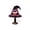 B-Witch Hat Lamp-1PCS- A7, variant on Witch Hat Table Lamp (6.88in), USB Powered Gothic Witch Hat Night Light, Stained Glass Witch Hat Lamp, for Halloween and Everyday Life
