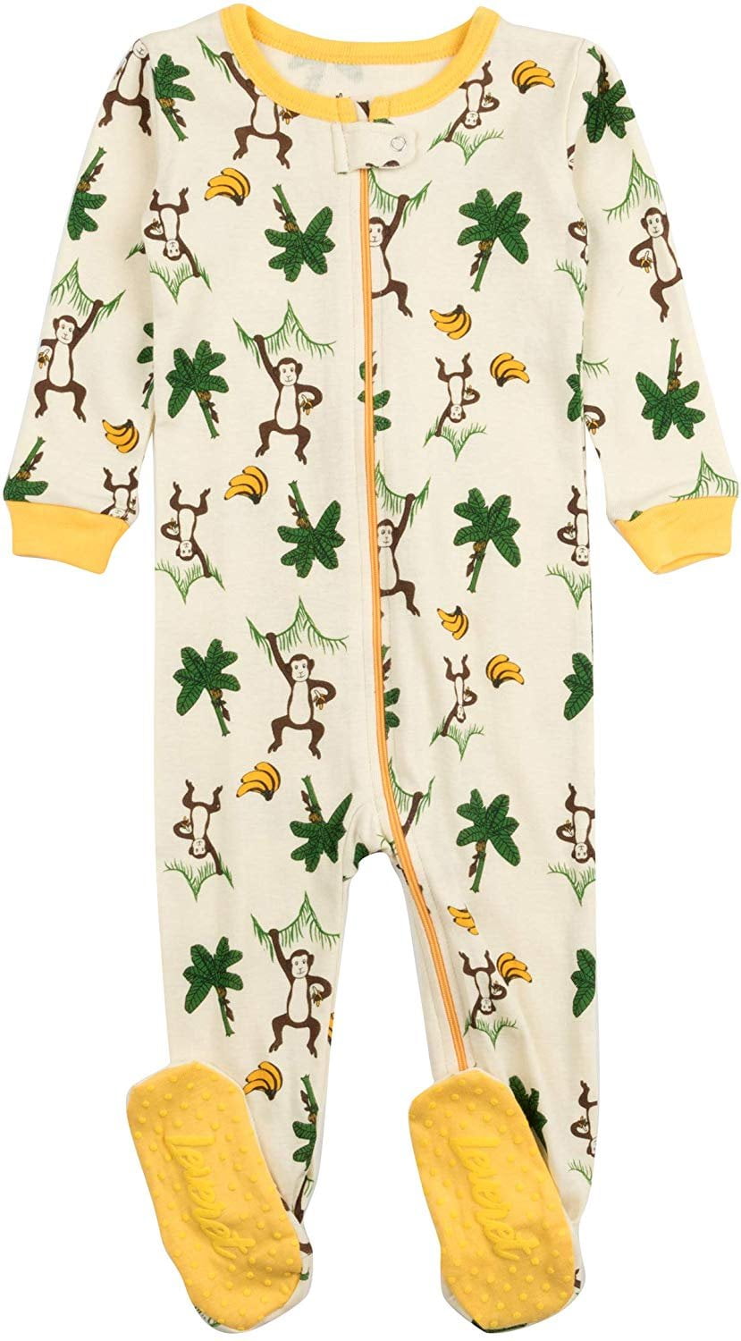 Leveret Leveret Kids & Toddler Boys Girls Footed Pajamas 100 Cotton