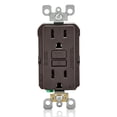 thumbnail image 1 of Salida GFCI Leviton de 15 amperios, autocomprobación, no es resistente a manipulaciones, 1 of 4