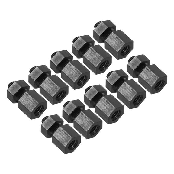 Uxcell M3 Nylon Hex Standoff Screws Nuts, 1Set/200Pack PCB Male Female Threaded Kit for Motherboards(5mm 5mm, Black)