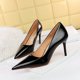 thumbnail image 2 of Nuevo estilo de mujer, moda, banquete, tacones altos, metal, tacón fino, muesca poco profunda, puntiaguda, discoteca, zapatos individuales sexys para damas de lujo, 2 of 5