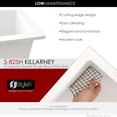 thumbnail image 4 of Stylish Dual Mount 25" White Composite Granite Single Bowl Utility Sink with Strainer S-825H, 4 of 15