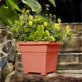 thumbnail image 3 of Root & Vessel Countryside Tub Planter, Terra, 14", 3 of 4