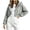 Gray, variant on Girls Short Zip Up Hoodie Jacket Casual Loose Fit Long Sleeve Outerwear Top for Kids Teenagers Everyday Wear Comfortable Coat