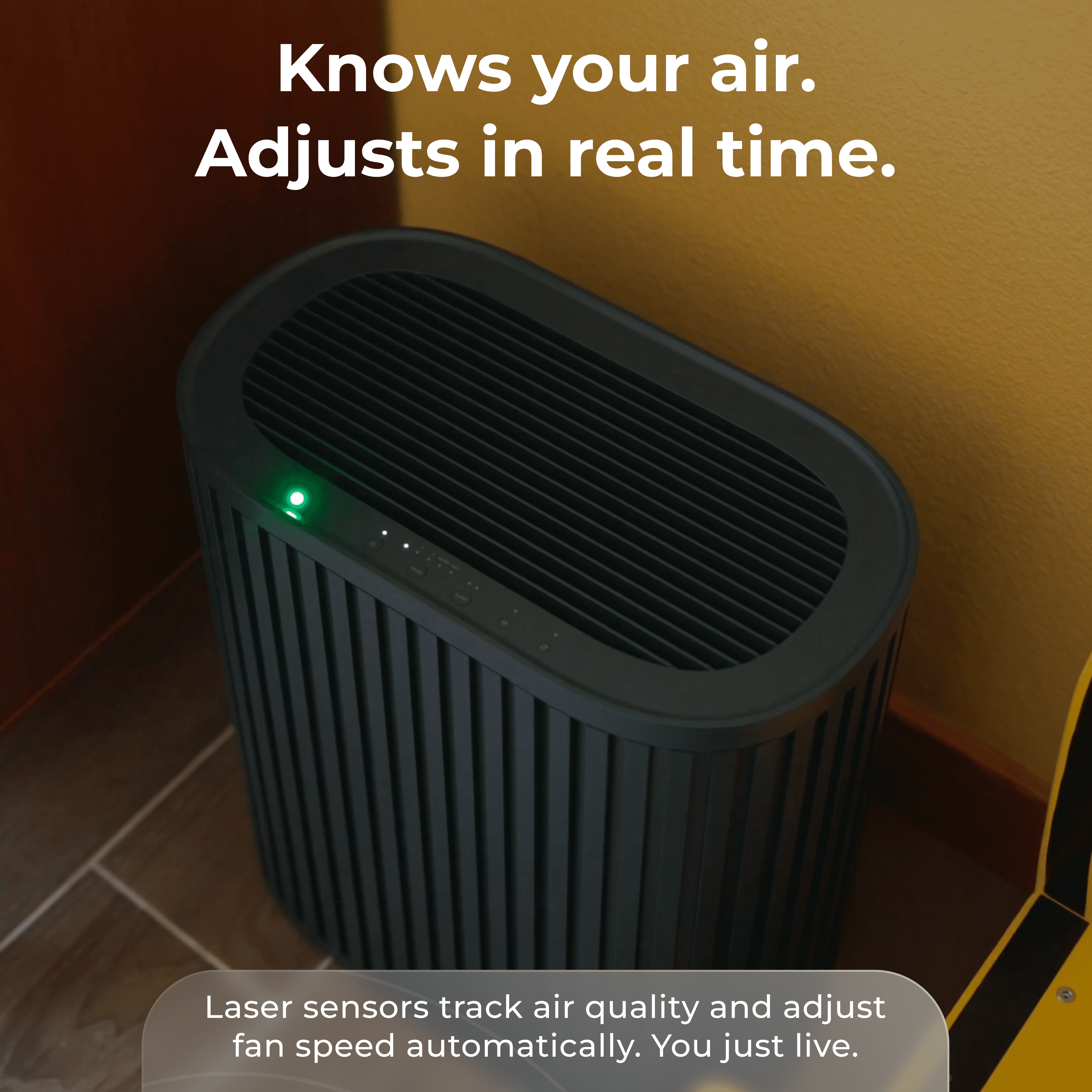 Windmill Air Purifier Max, Smart True HEPA Air Cleaner for Smoke, Odors, Dust & Mold Spores, Up to 1,950 Sq Ft, Navy