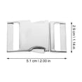 thumbnail image 2 of BESTYASH 6Pcs Metal Webbing Buckle Side Release Buckles Silver Quick Release for Repair Projects, 2 of 6