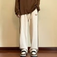 thumbnail image 3 of Mens Baggy Striped Sweatpants Straight Leg Pants Streetwear Harajuku Trousers, 3 of 9