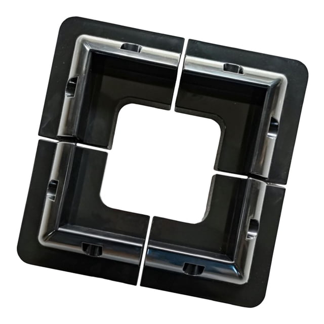 GROWTH TANK Solar Panel Mounting Brackets Kit Camper Van Solar Mount for Motorhomes Black