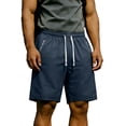 thumbnail image 3 of Afuyipoi ​Men's Performance Athletic Shorts with Zipper Pockets, 4-Way Stretch Quick Dry Training Shorts, Elastic Waist Gym Shorts for Workout and Running Blue Size XL, 3 of 8